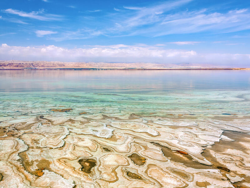 The Dead Sea, Jordan
Bordering Israel, the West Bank and Jordan – is a salt lake whose banks are more than 400m below sea level, the lowest point on dry land (Shutterstock/File Photo)
