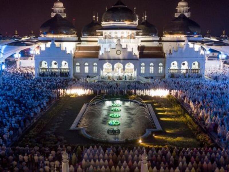 Baiturrahman Mosque, Indonesia: The Baiturrahman Grand Mosque is a symbol of religion, culture, spirit, strength, struggle and nationalism of the Acehnese people. The mosque is a landmark of Banda Aceh and has survived the 2004 Indian Ocean tsunami. (AFP PHOTO)