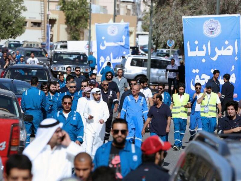 Contingency plans have been put into place to operate oil installations during the strike. (AFP/Yasser Al-Zayyat)