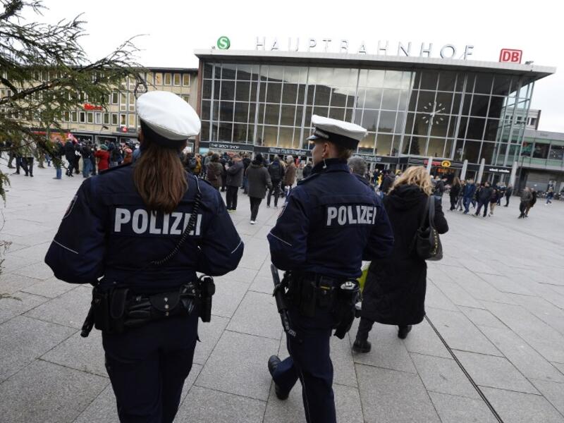 Police patrol the streets of Cologne after numerous alleged New Year's attacks. (File photo)