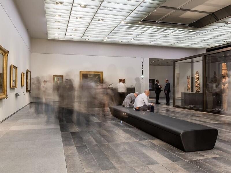 A general view shows a room at the Louvre Abu Dhabi Museum during tour (Twitter)