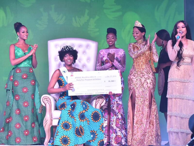 Dorcas Kasinde from Congo wins miss Africa for 2018. (@MissAfrica_2018/ Twitter)