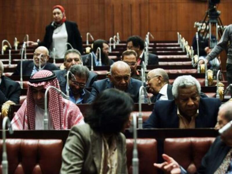 Members of the Egyptian constitutional committee prepare to vote on the new constitution in Cairo. [presstv]