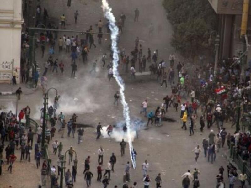 Tear gas in Tahrir