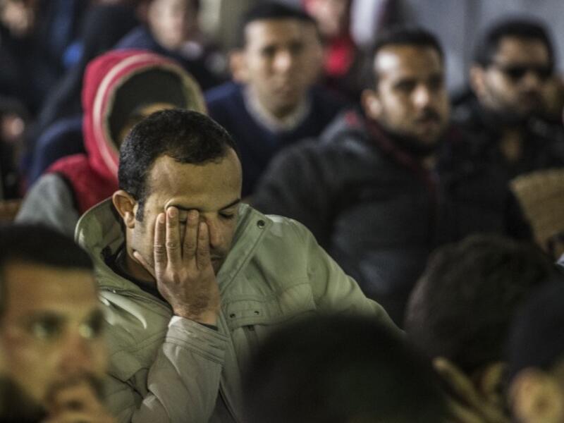 Fans in Cairo react to Sunday's defeat (Khaled Desouki/AFP)