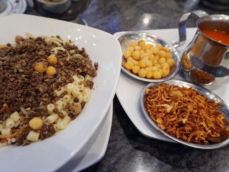 Koshary, traditional Egyptian street food. [Twitter]