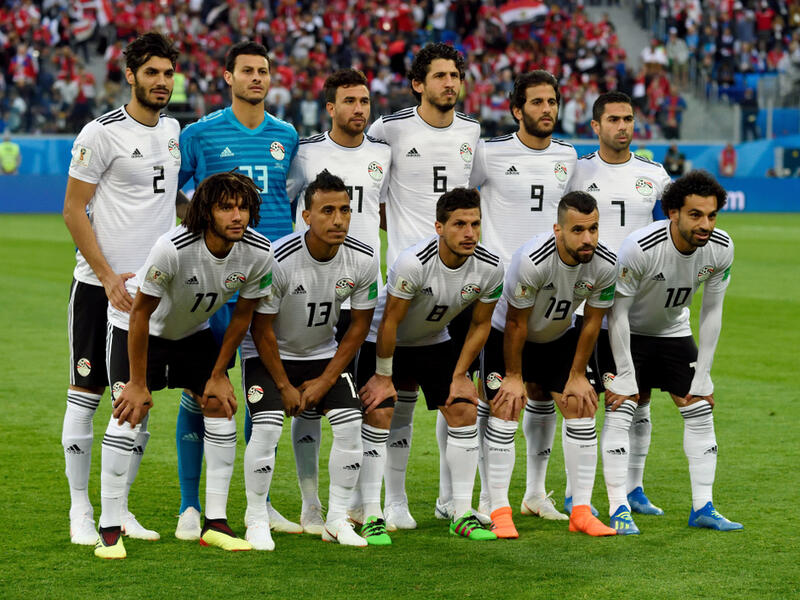 National team of Egypt before FIFA World Cup 2018 Russia vs Egypt. (Shutterstock/ File Photo)