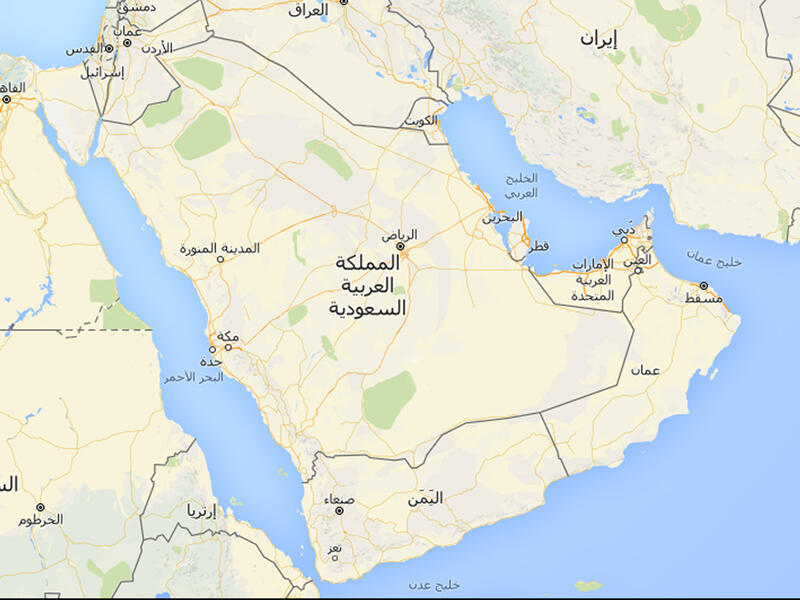 arabian peninsula map