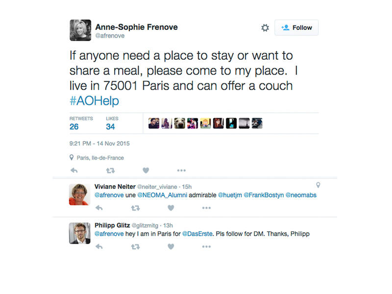 paris residents offer help
