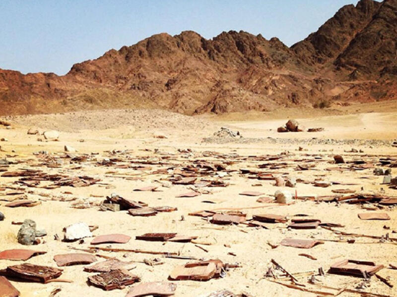 Abandoned Sinai outdoor cinema