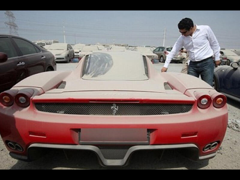 abandoned luxury cars in UAE