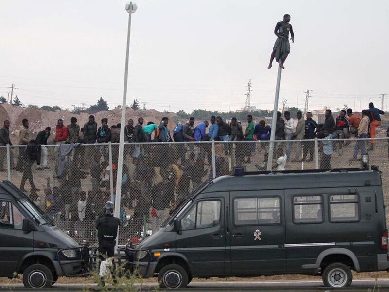 Morocco wall near Mauritania
