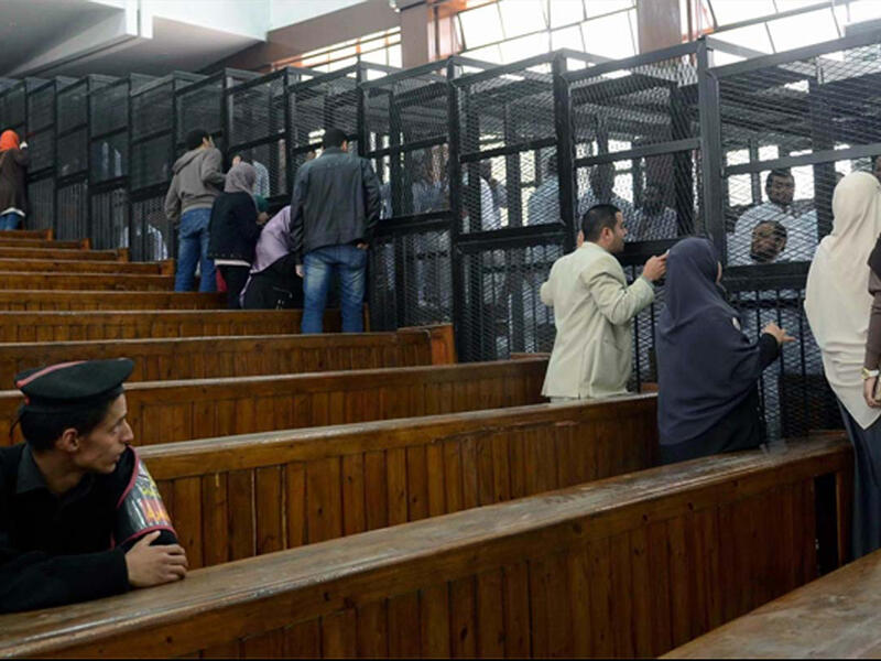 egypt cages in court