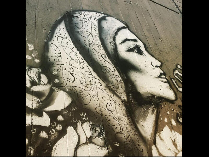 Graffiti artist Laila Ajjawi 