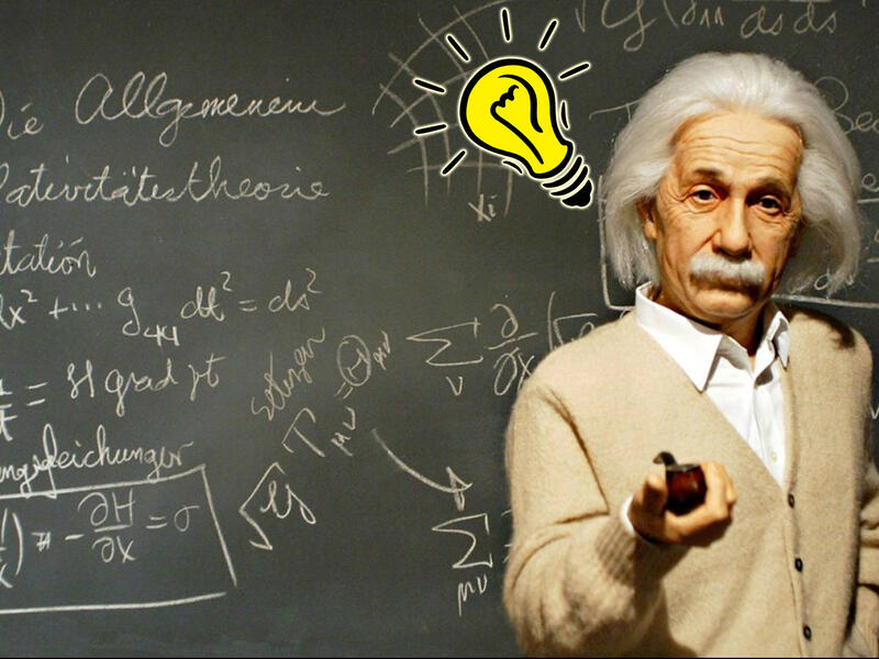 Einstein thinking bulb #If Einstein was Lebanese