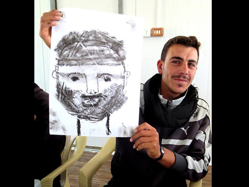 Not bad, for someone's first-ever portrait. The class - conducted in a small metal caravan - included clever "sketching warm-ups" to loosen up the group. Soon everyone was focused on their work, hardly aware of the stifling heat.