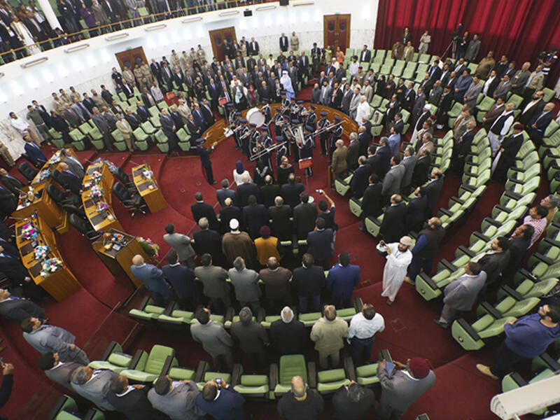 In July 2012, nine months after Gaddafi’s death, the first free elections in over four decades are held in Libya. A newly-appointed 200-seat General National Congress replaces the transitional government. 
