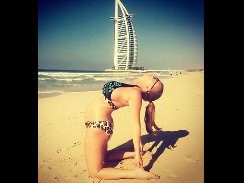A precious preggers Billy Mucklow made her way to the Middle East this summer. The ‘TOWIE’ star showed off her adorable baby bump at the beach in Dubai. Maybe next time she’ll be back with a little one in her arms. 