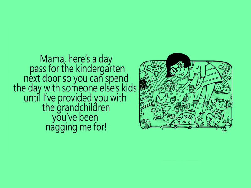 Arab Mother's Day parody cards