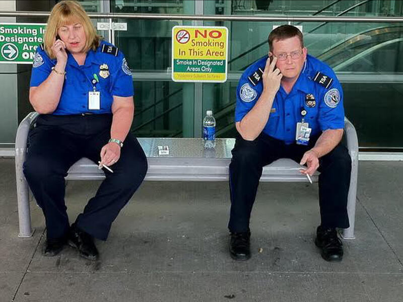 You don't need to be profiled to experience security lunacy. @kaylaholic tweeted what one agent told her, "The less you wear, the less likely we are to touch you. But don't get carried away." @tweetaboutnada posted, "Security told me to pat down my stomach. I said, 'It's not getting any flatter sir. I've been trying that method for years.'"

