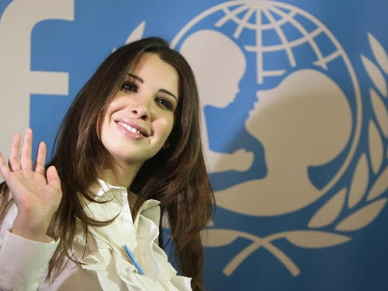 Nancy Ajram - The Lebanese superstar and Arab Idol judge was appointed UNICEF’s first female Regional Ambassador for the MENA in 2009, following in the footsteps of Egyptian actor Mahmud Kabil. She released UNICEF’s 'A Call to Action' Video appeal and opened the 30th annual Arab's Children's Congress in Amman in 2010.
