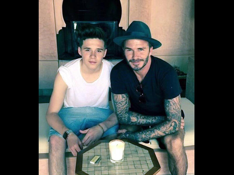 Victoria Beckham threw her husband David a baller 40th birthday bash in Morocco last May. Celebs like Eva Longoria joined the A-list party action. Even the Beckham kids (see Brooklyn in photo) lived it up Maghreb style.