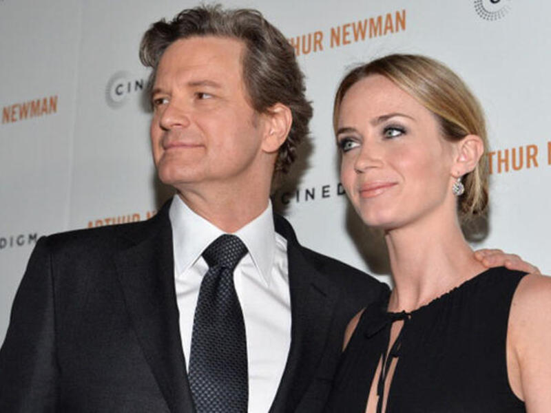 Actors Colin Firth and Emily Blunt attend the premiere of Arthur Newman' on April 18, 2013 in Hollywood, California. (Photo by Alberto E. Rodriguez/Getty Images)