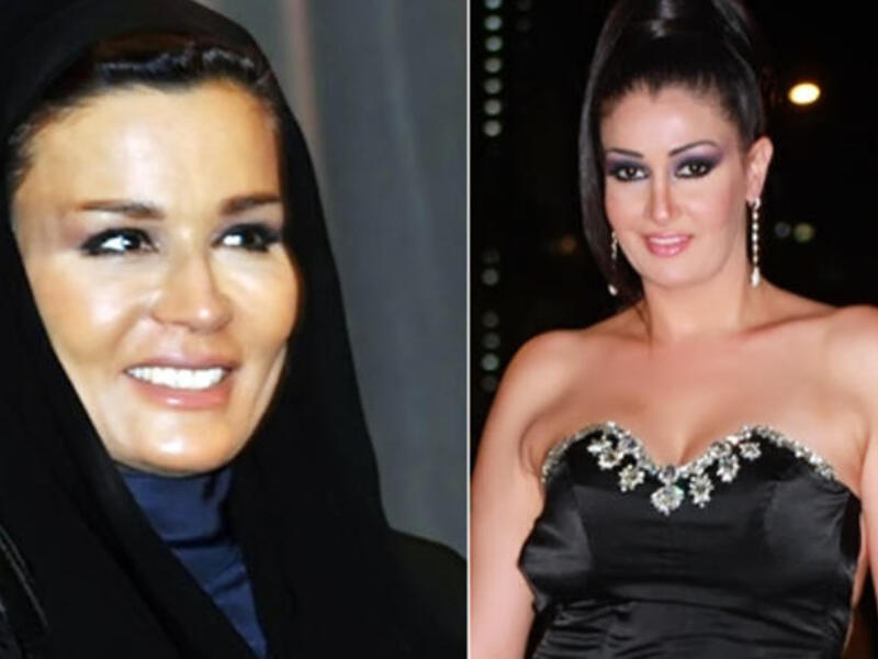 Sheikha Mozah (L) will be played by Ghada Abdel Razek (R)