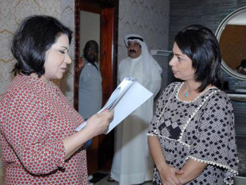 The actresses working on "Al Wajiha" (Image courtesy of sayidaty.net)
