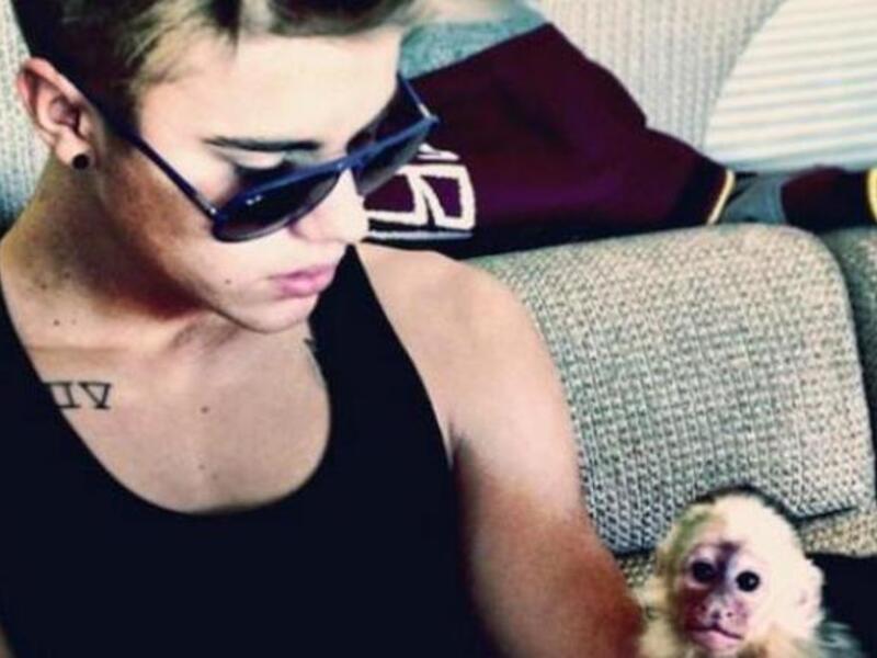 Bieber had to leave his monkey in Munich back in March.