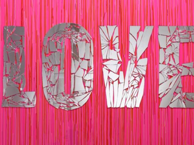 Let's talk about LOVE and this artwork by Nadine Hammam. ! (Photo: courtesy of ArtTalks)