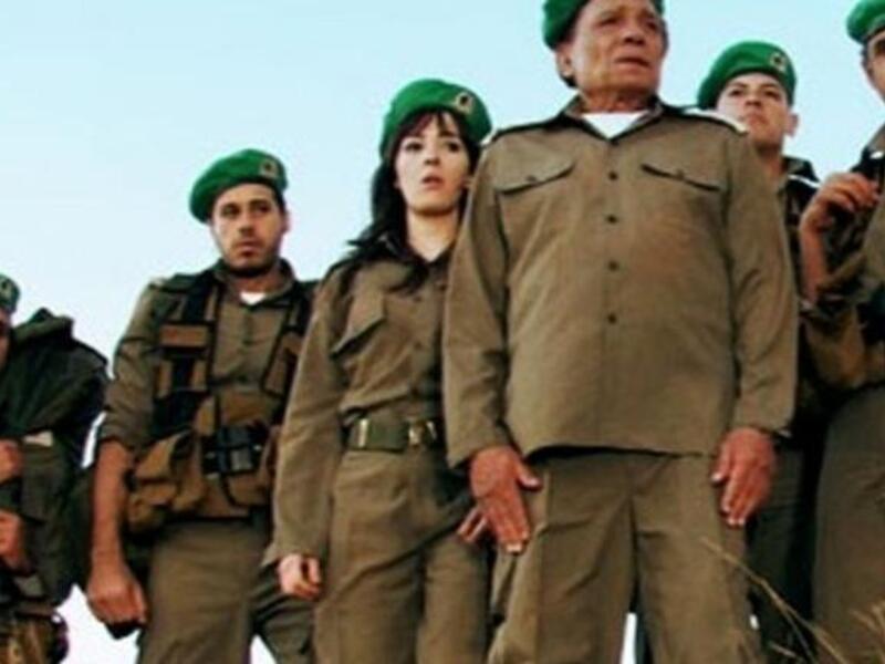 Adel Emam in military fatigues 