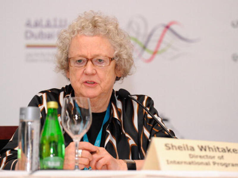 Director of the International Programme Sheila Whitaker attended 'The Way Back' press conference during day five of the 7th Annual Dubai International Film Festival held at the Madinat Jumeriah Complex on December 16, 2010 in Dubai, United Arab Emirates. (Photo by Andrew H. Walker/Getty Images For Dubai International Film Festival)