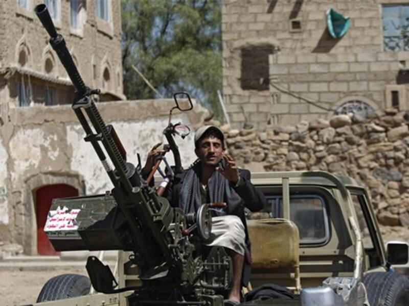 A Houthi rebel fighter in Ibb, Yemen. (AFP/File)