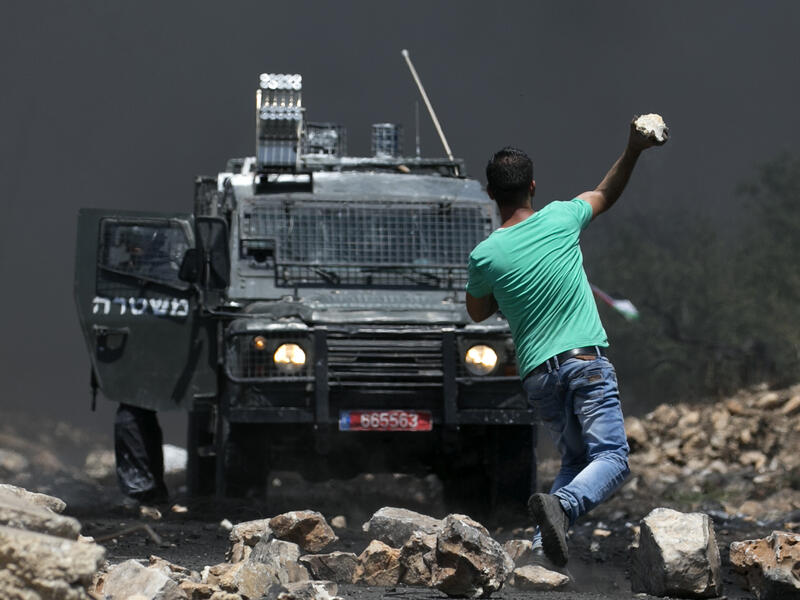 No casualties were reported among the heavily armed and armored Israeli forces. (AFP)
