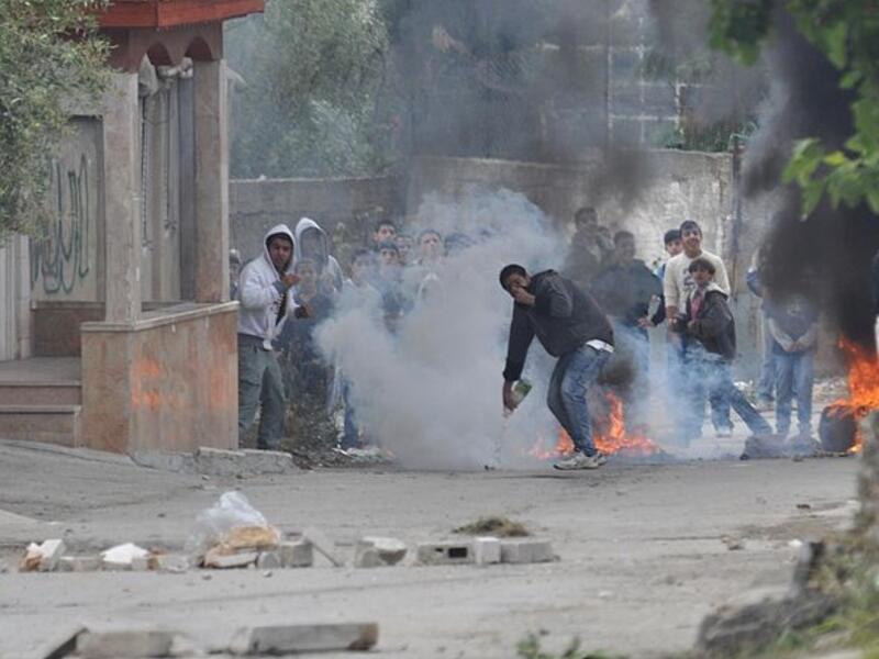 Tear gas is fired at Palestinian protesters southwest Bethlehem in 2011 (Wikimedia Commons)
