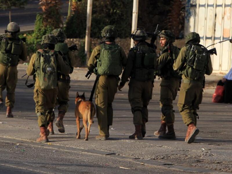 Israeli soldiers on patrol in Nablus. (AFP/File)