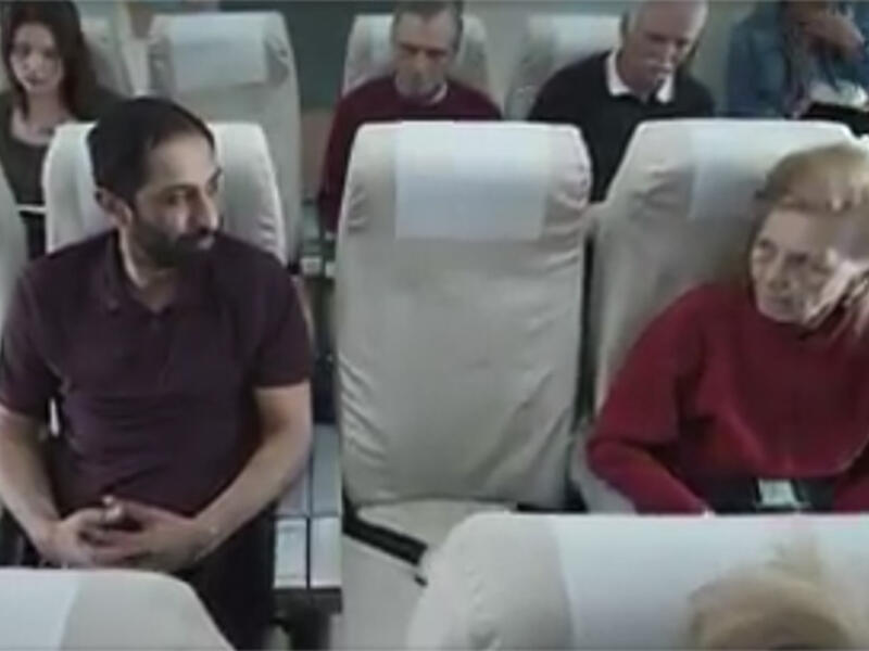 "What if something wrong happens, and they don't believe me?" asks the man in the video. (Royal Jordanian)