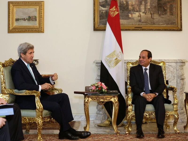 A May 2016 meeting between al-Sisi and Kerry in Cairo(AFP/Amr Nabil)