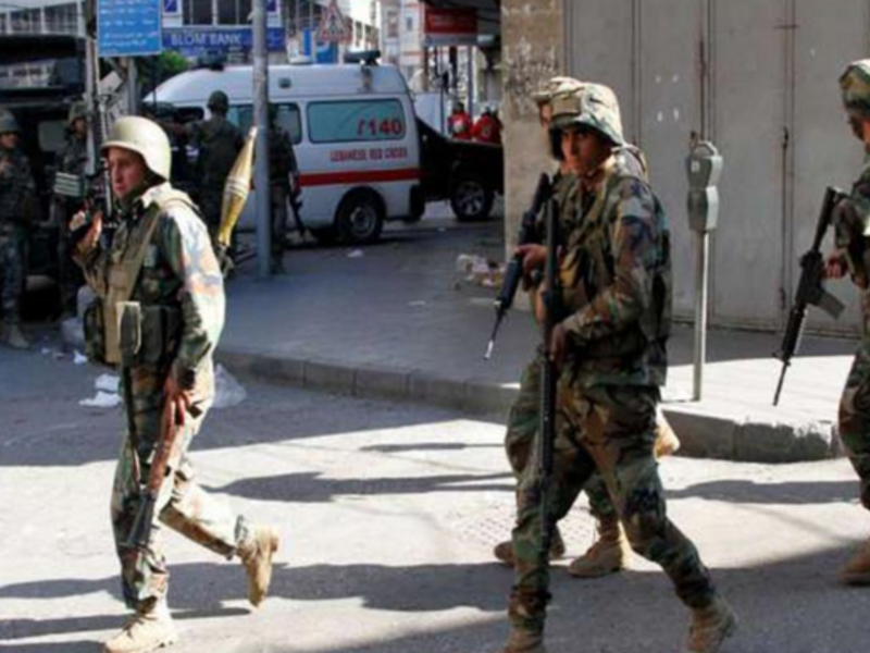 The Lebanese army is seen on patrol in the border town of Arsal. (AFP/File)