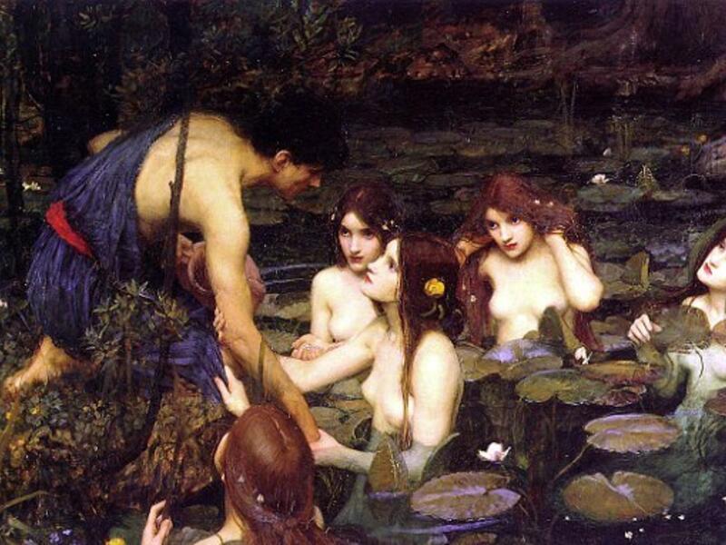 The Manchester Art Gallery received criticism earlier this year after removing from display an 1896 painting by John William Waterhouse depicting seven topless nymphs luring a man into a pond (Shutterstock/File Photo)