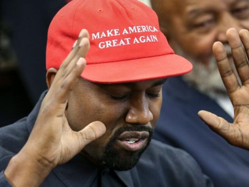 Pro-Trump rapper Kanye West launches 'Blexit' T-shirts and hats for the campaign. (AFP/FilePhoto)