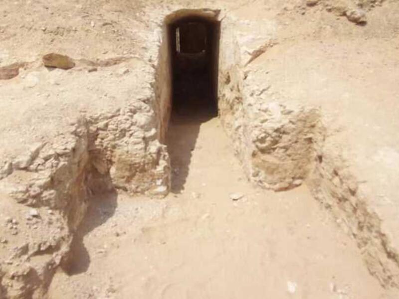 Gate to Pharaonic cemetery (Twitter)