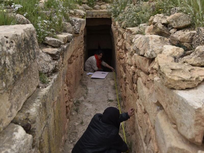 Constructed between the fourth and seventh centuries, the tombs are believed by some scholars to have been built as final resting places for Berber royalty. 
RYAD KRAMDI / AFP