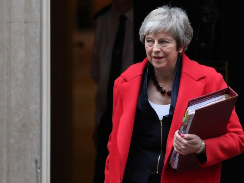 Britain's Prime Minister Theresa May leaves 10 Downing Street in London on November 28, 2018 ahead of the weekly Prime Minister's Questions (PMQs) session in the House of Commons. (Daniel LEAL-OLIVAS / AFP)
