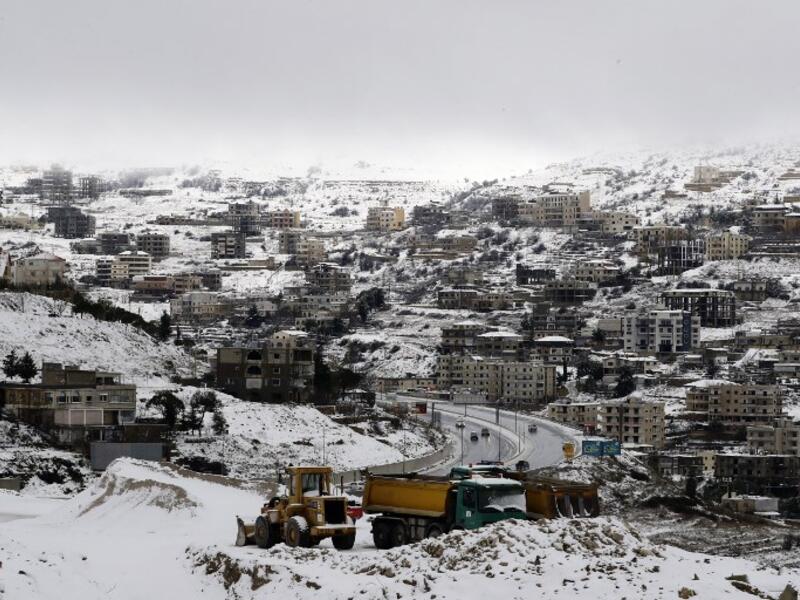 A picture taken from the village of Sofar, some 30 kilometres (20 miles) east of the Lebanese capital Beirut on January 7, 2019. (AFP/File)