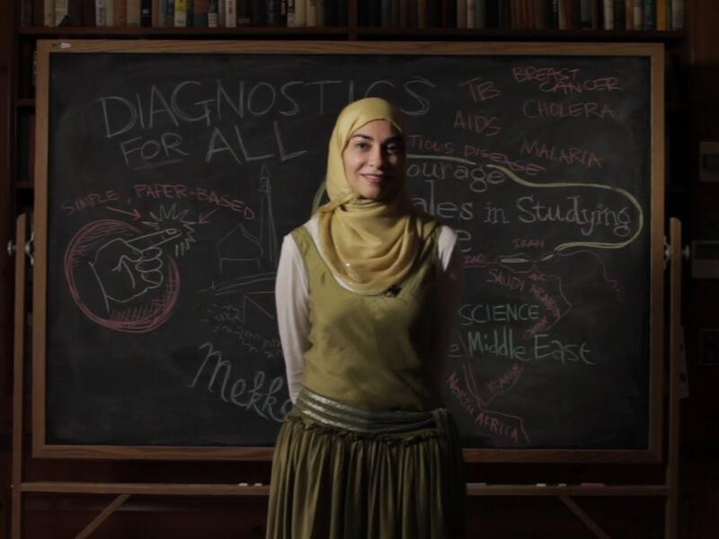 Dr. Hayat Sindi is a medical scientist who was the first Saudi Muslim woman in the Middle East to get a PhD in biotechnology, was one of the first female members of the Consultative Assembly of Saudi Arabia, and is the co-founder of Diagnostics For All. (Youtube)