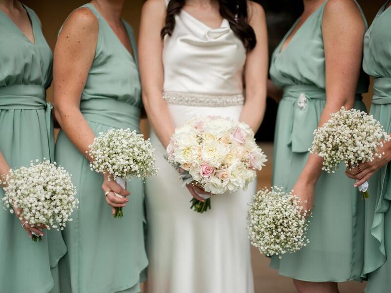 Pinch the bride, Egypt: After the bride is dressed up, single women surround her and each pinch her knee. This is said to improve her chances of finding a partner at the wedding party. (thespruce.com)