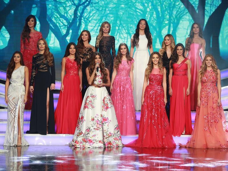 The stunning contestants in the Miss Lebanon 2015 competition. (Facebook)