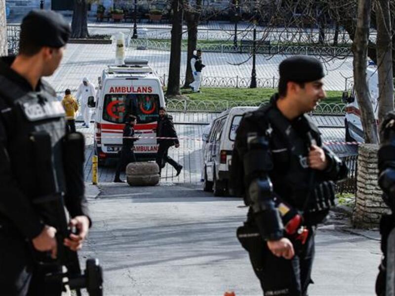 Turkish police stand guard. (AFP/File)